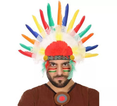 Pluma indiana multicolorida