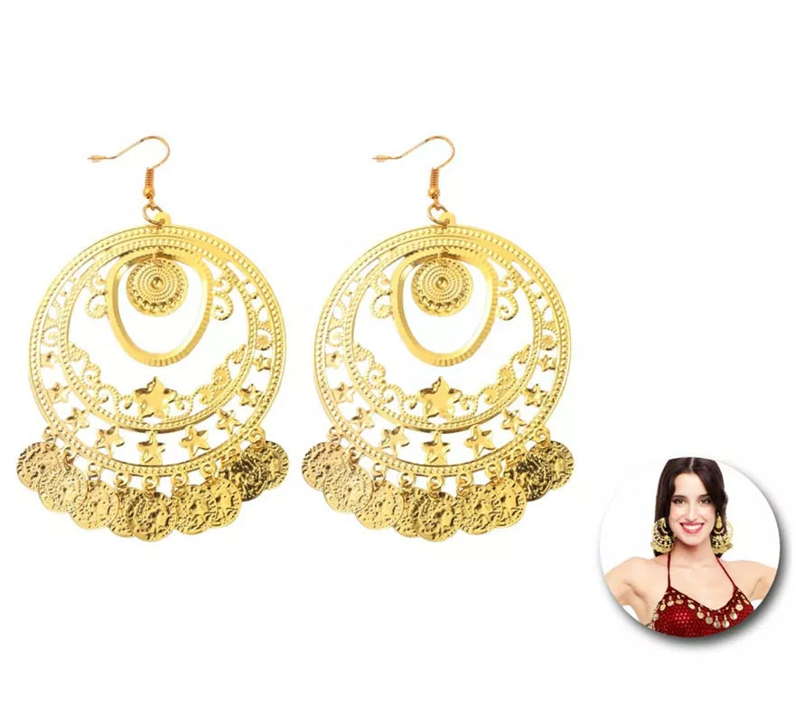 Translation missing: pt-PT.Pendientes Árabe Aros con monedas