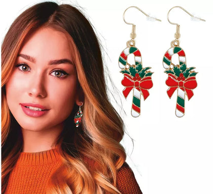 Pendientes Bastón de Navidad