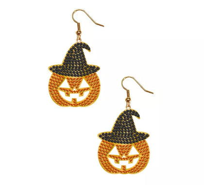 Pendientes Calabazas Pedrería de 2 cm
