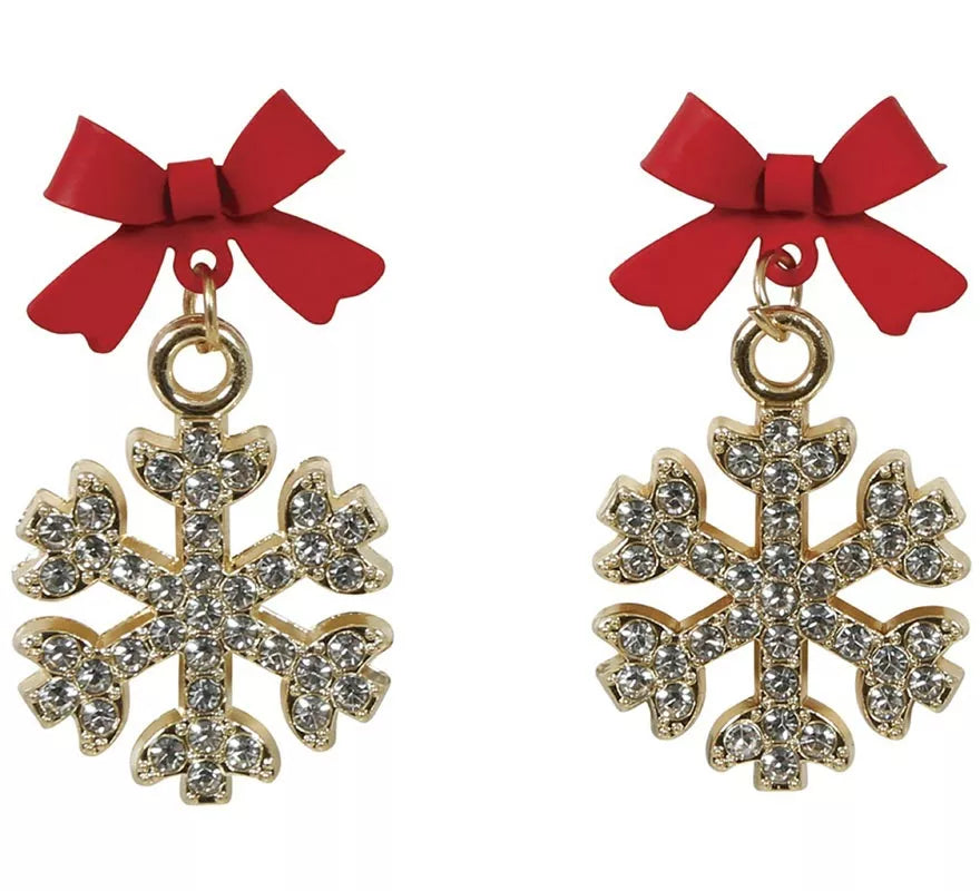 Translation missing: pt-PT.Pendientes Copos de Nieve Navidad
