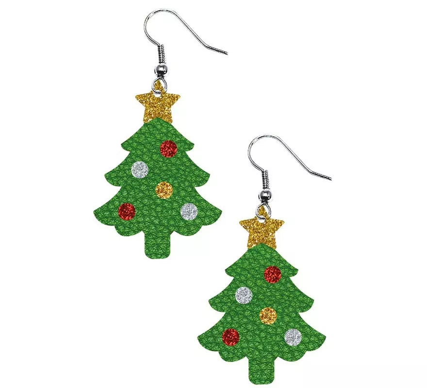 Translation missing: pt-PT.Pendientes de Árbol de Navidad de plástico