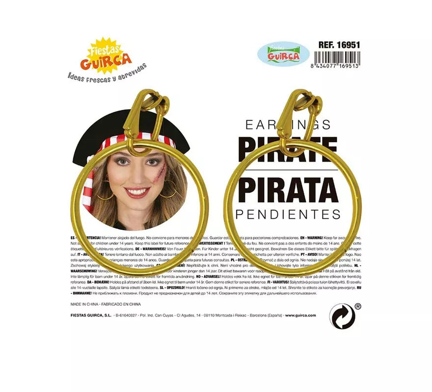 Pendientes de Aros Pirata