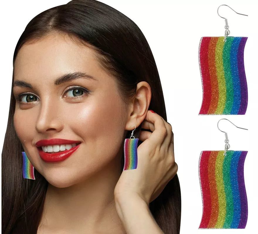 Pendientes de Cinta Arcoíris