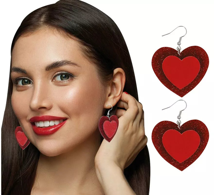 Translation missing: pt-PT.Pendientes de Corazones de 5 cm
