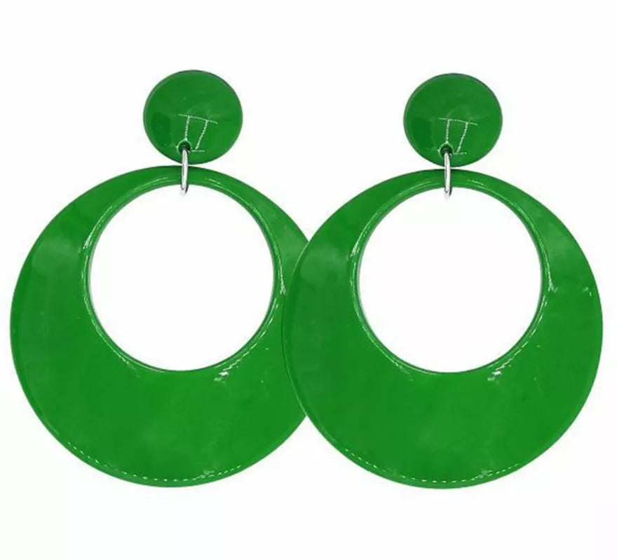 Translation missing: pt-PT.Pendientes de Flamenco Aro grande de 10 cm en varios colores