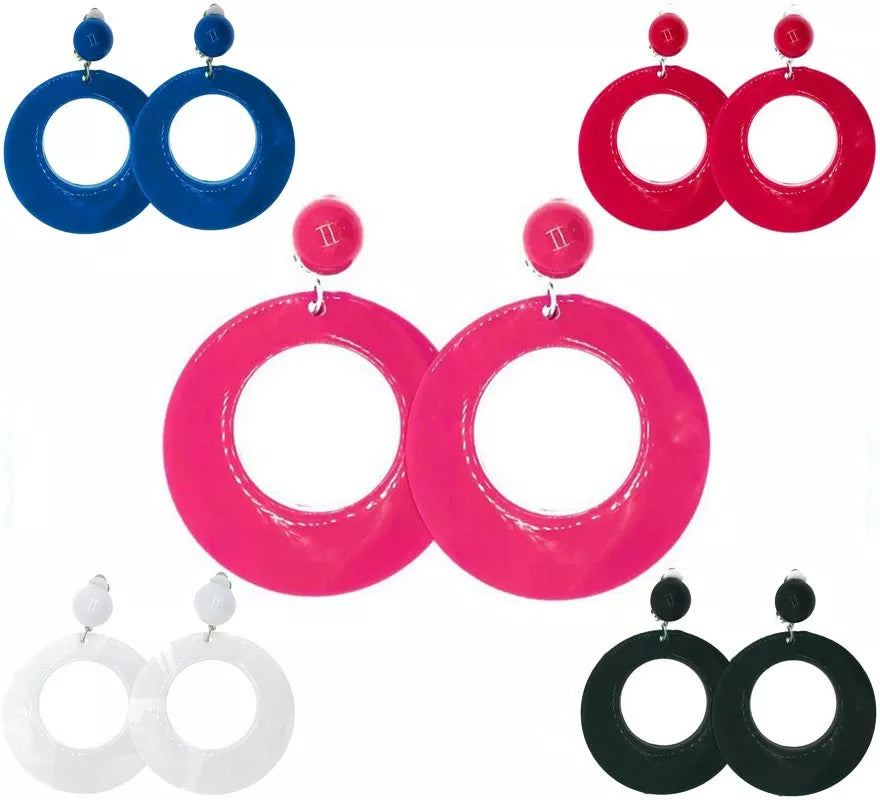 Translation missing: pt-PT.Pendientes de Flamenco Aro mediano de 6 cm en varios colores