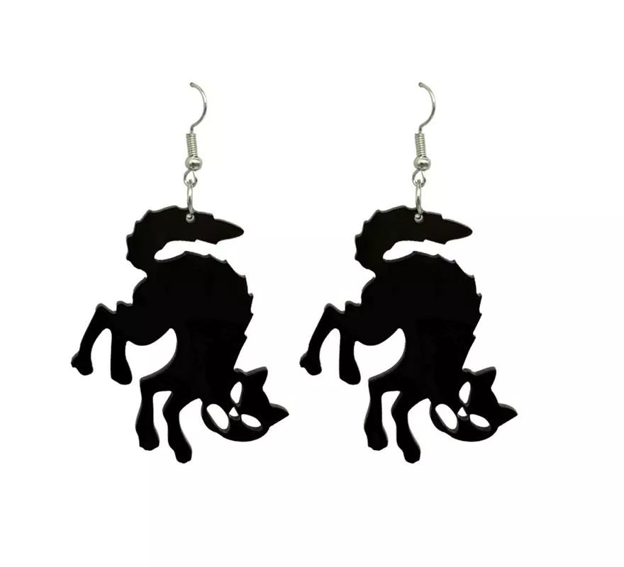 Pendientes de Gatitos negros