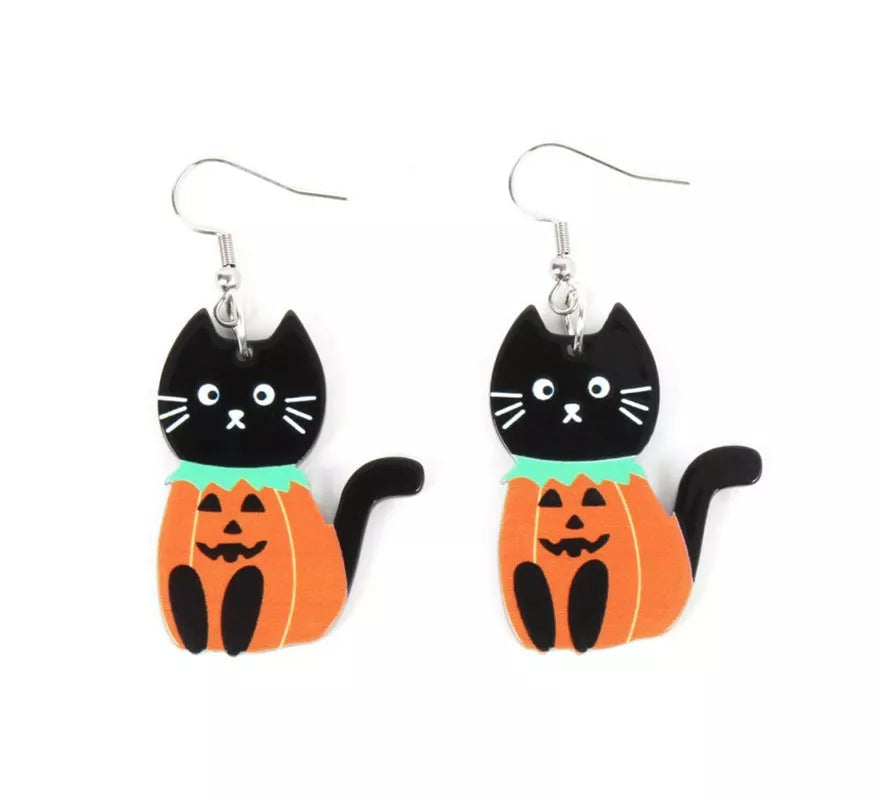 Translation missing: pt-PT.Pendientes de Gato Calabaza tierno