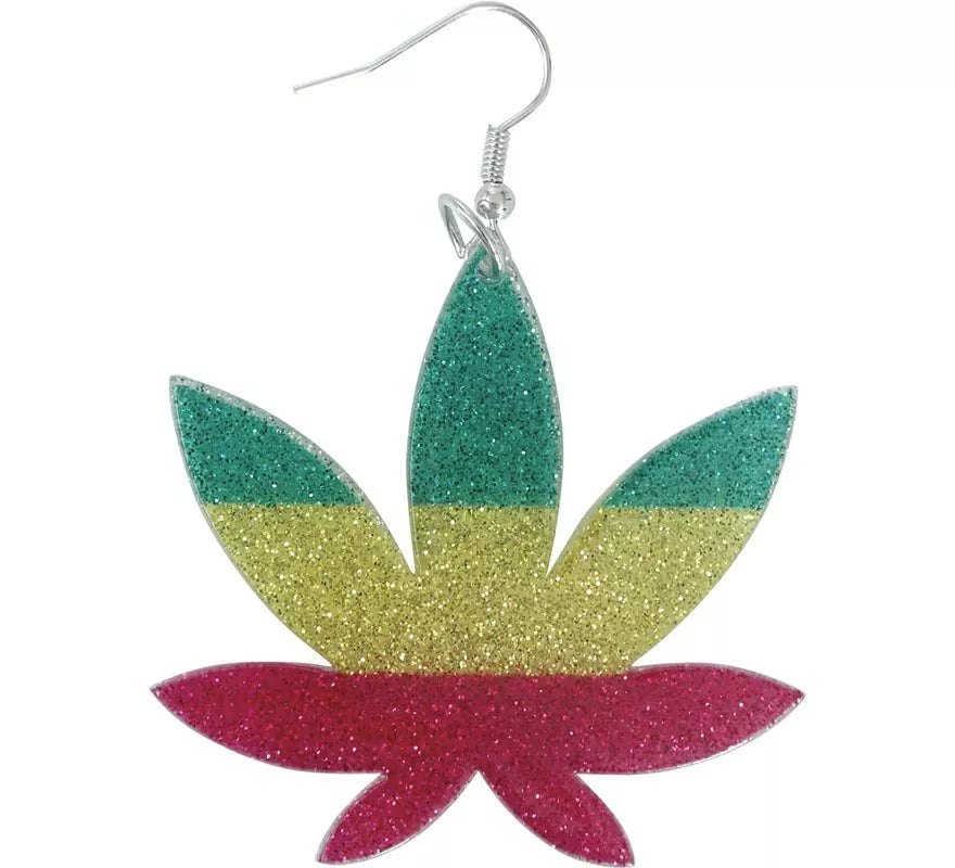 Translation missing: pt-PT.Pendientes de Hoja Marihuana
