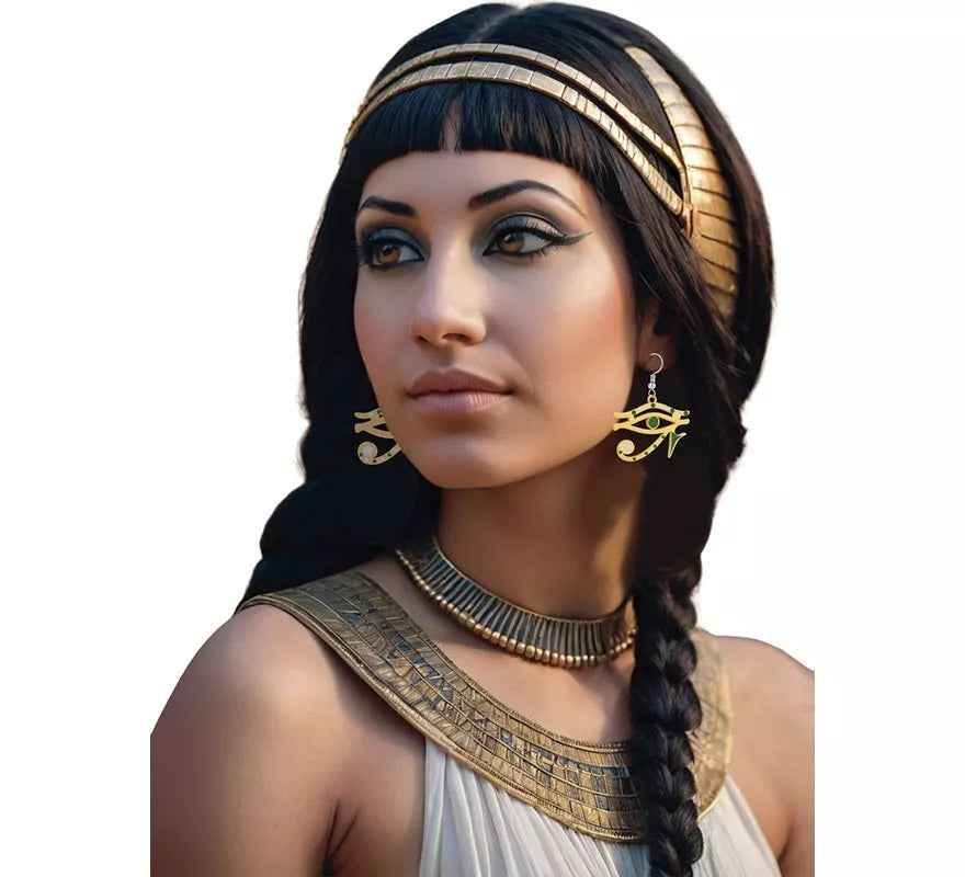 Translation missing: pt-PT.Pendientes de Ojo de Horus de Faraona Egipcia