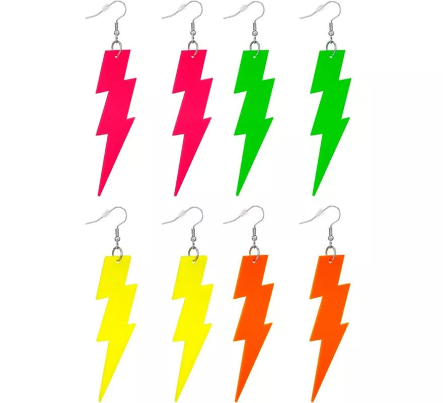 Translation missing: pt-PT.Pendientes de Rayo Años 80 Neón en varios colores