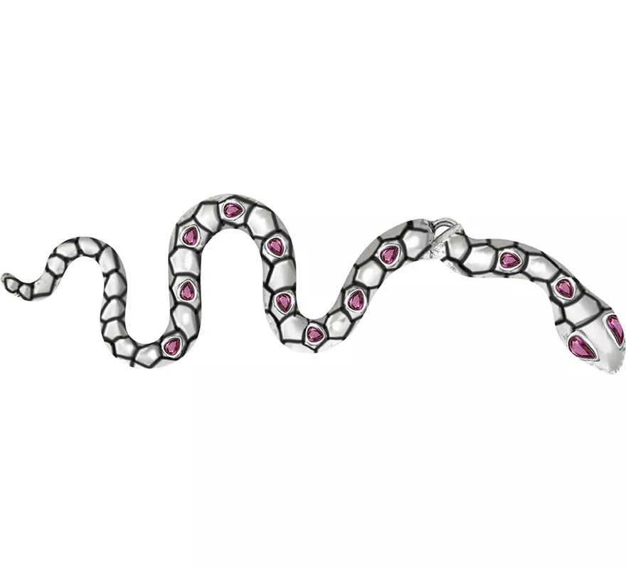 Translation missing: pt-PT.Pendientes de Serpiente plata 6 cm