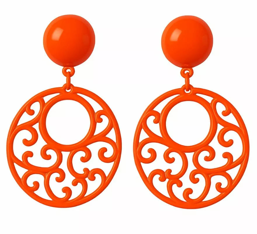 Translation missing: pt-PT.Pendientes Flamenca Circulares con adornos en varios colores