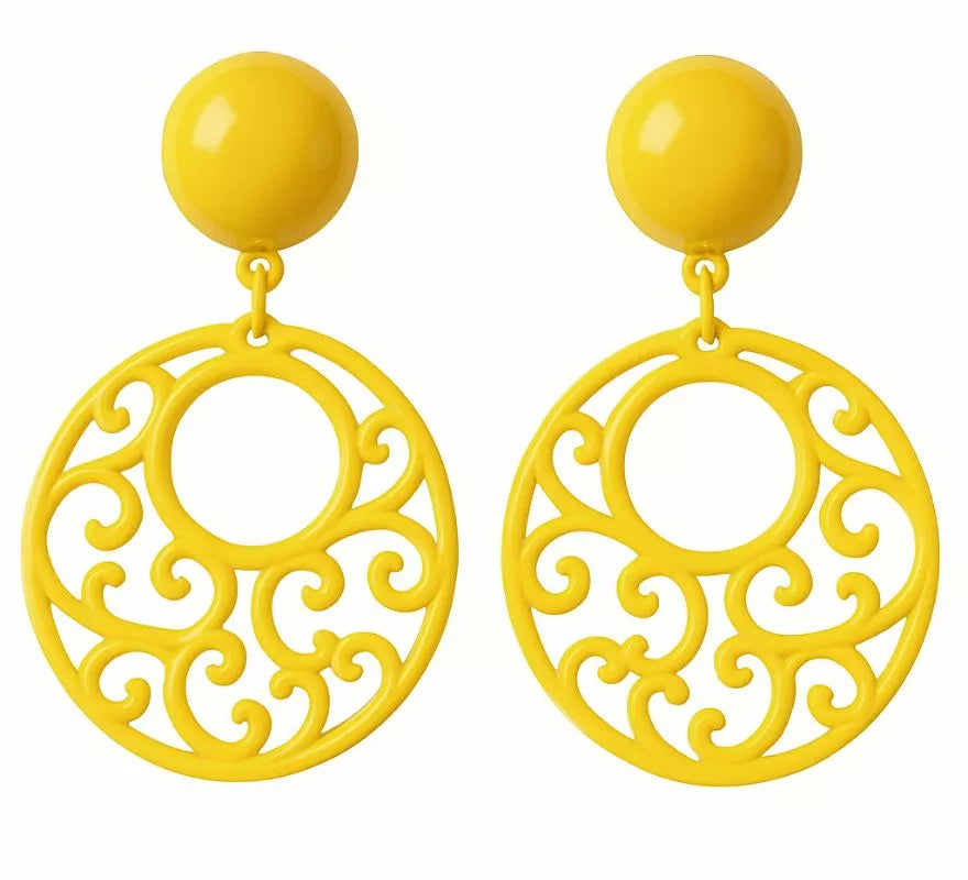 Translation missing: pt-PT.Pendientes Flamenca Circulares con adornos en varios colores