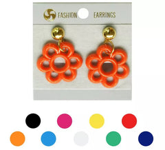 Brincos de Flamenco em várias cores