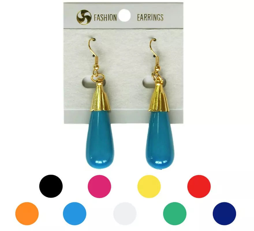 Translation missing: pt-PT.Pendientes Flamenca Lágrima alargada en varios colores