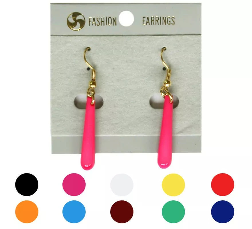 Translation missing: pt-PT.Pendientes Flamenca Lágrima alargada finos en varios colores