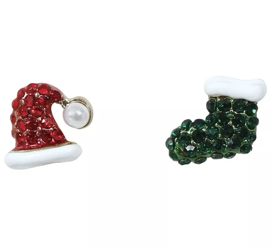 Translation missing: pt-PT.Pendientes Gorrito y Calcetín Navideños