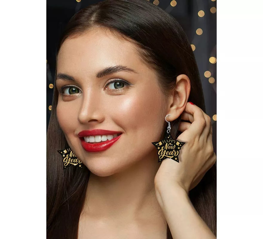 Pendientes Happy New Year