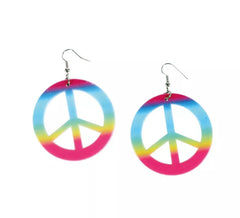 Brincos Hippie multicoloridos