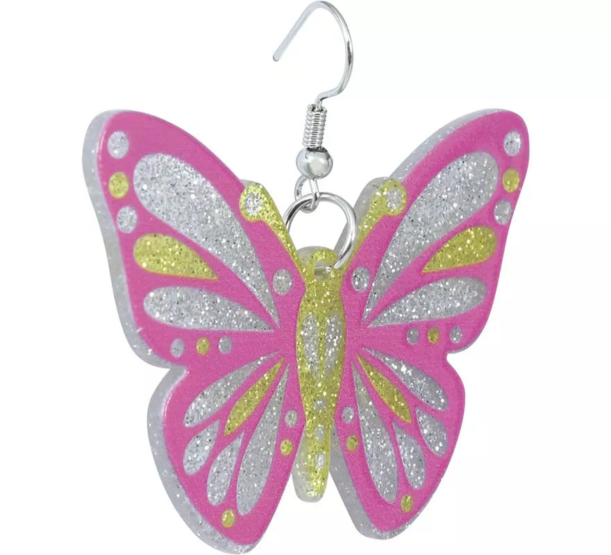 Translation missing: pt-PT.Pendientes Mariposa rosas