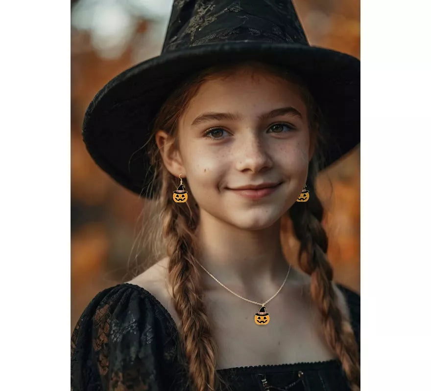 Translation missing: pt-PT.Pendientes y Collar de Calabaza
