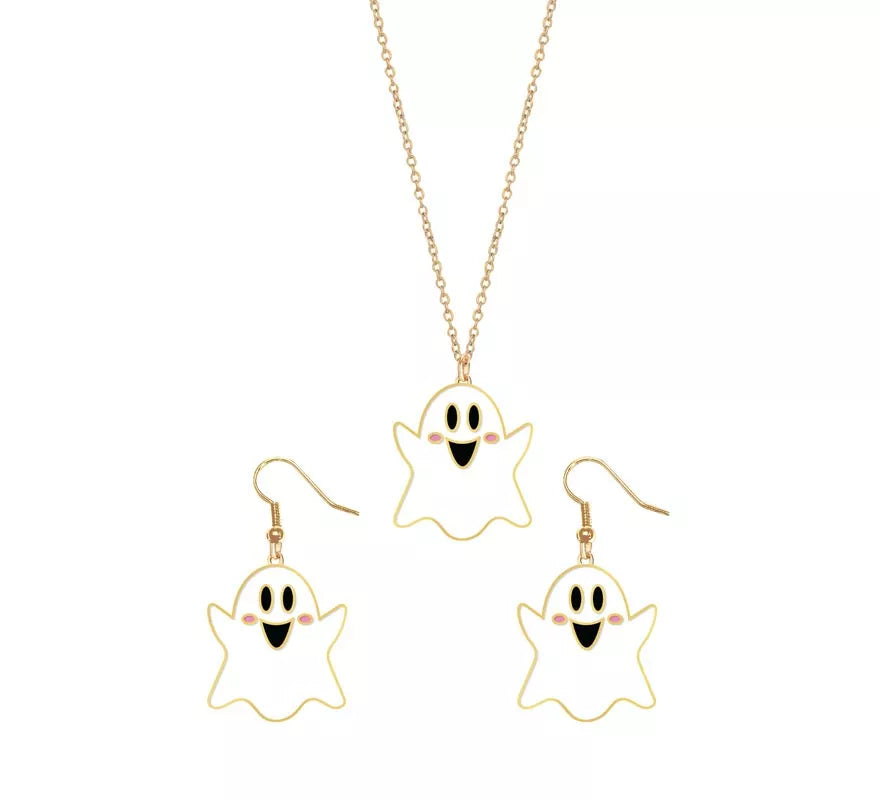 Translation missing: pt-PT.Pendientes y Collar de Fantasma