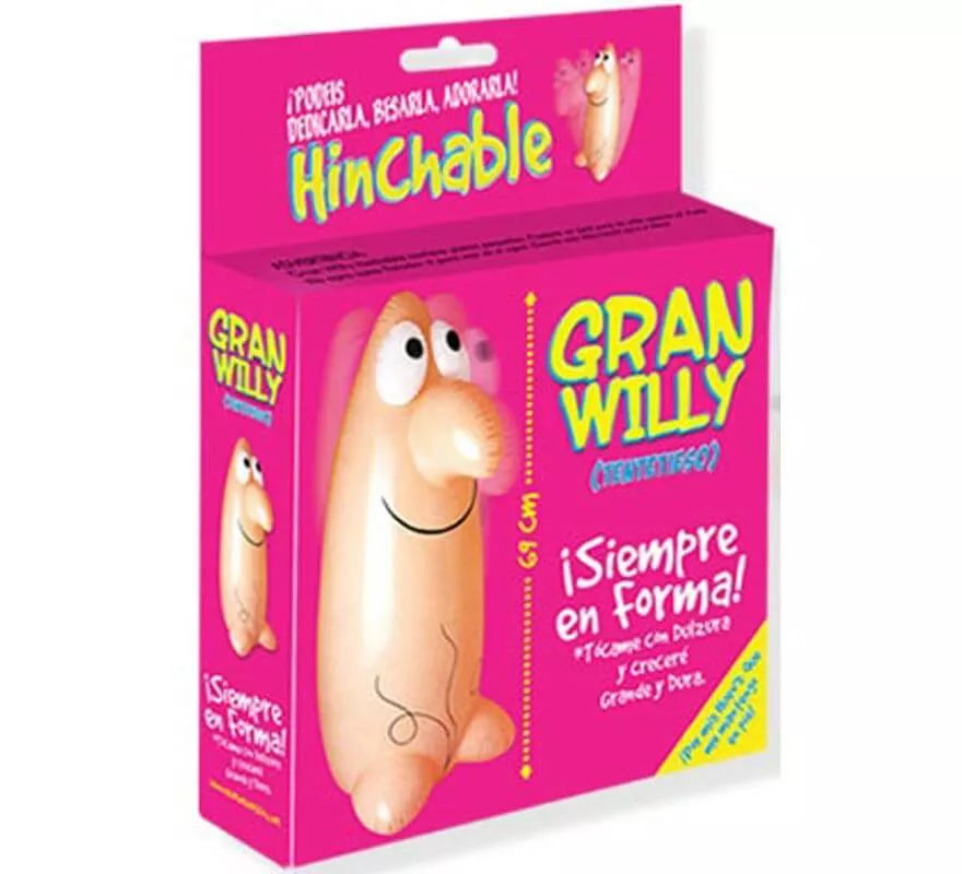 Translation missing: pt-PT.Pene Hinchable Tentetieso El Gran Willy de 69 cm
