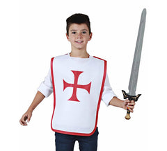 Peitoral medieval da Cruz Vermelha para crianças e adolescentes