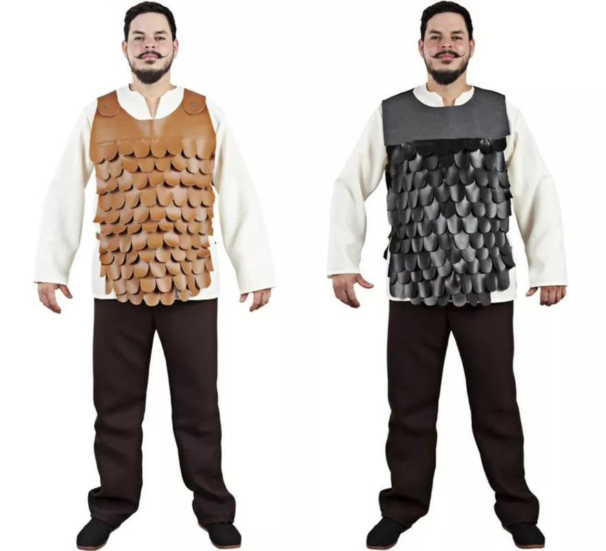 Translation missing: pt-PT.Peto o Armadura Medieval de Escamas para hombre en dos colores