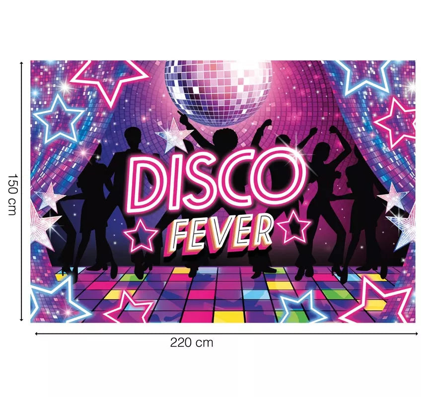 Translation missing: pt-PT.Photocall Disco Fever de 220x150 cm