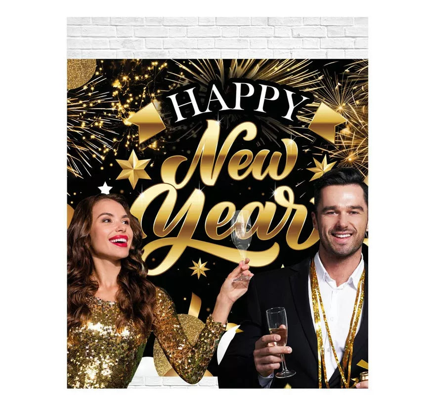 Translation missing: pt-PT.Photocall Happy New Year de 220x150 cm