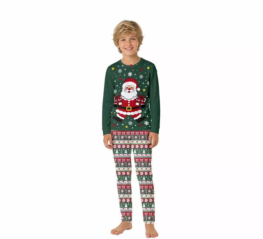 Translation missing: pt-PT.Pijama Navideño de Papá Noel de 2 Piezas para niños