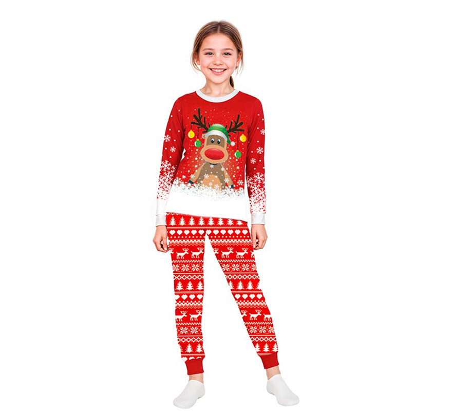 Pijama Navideño de Reno para niños