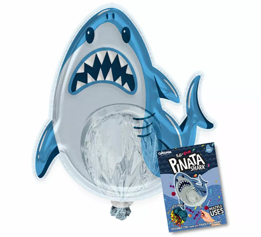Translation missing: pt-PT.Piñata Tiburón Hinchable de 90x77 cm