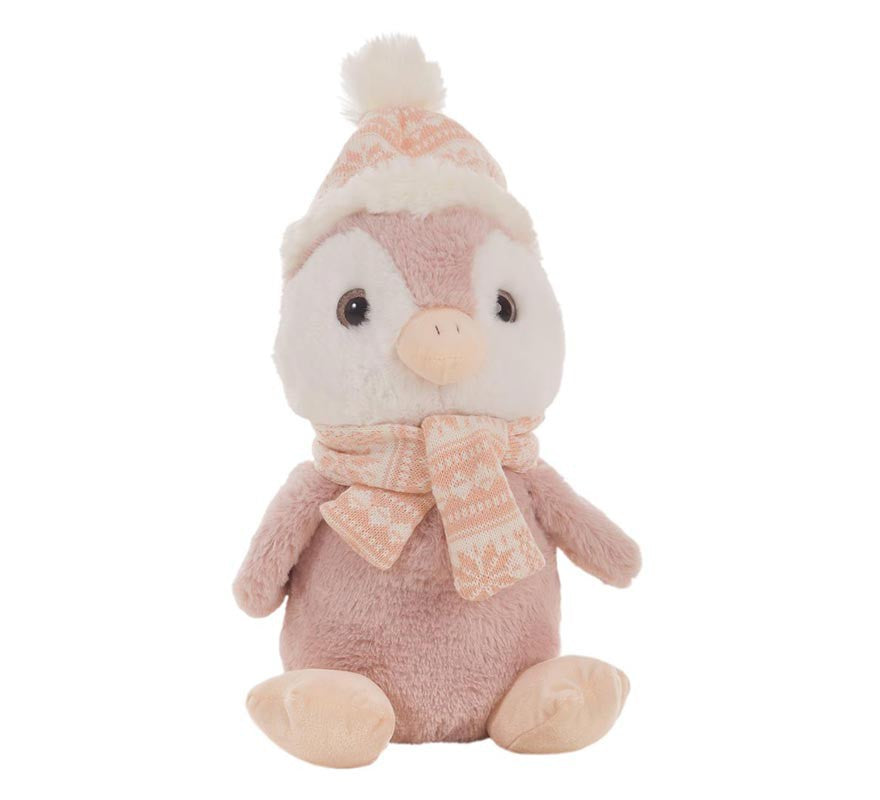 Pingüino Rosa con Gorrito en varios tamaños