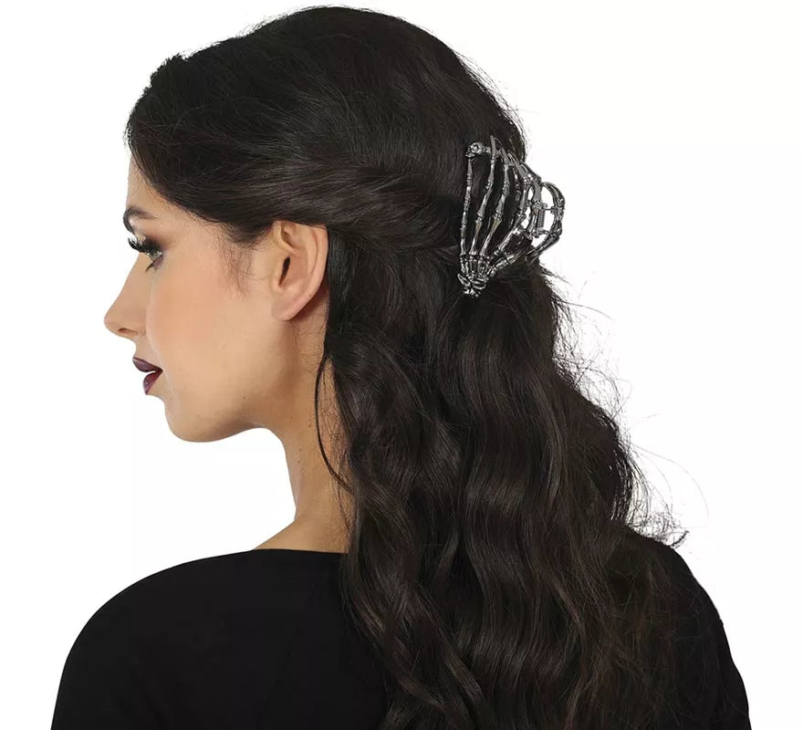 Translation missing: pt-PT.Pinza Mano Esqueleto Metal para el Pelo de 8,5 cm