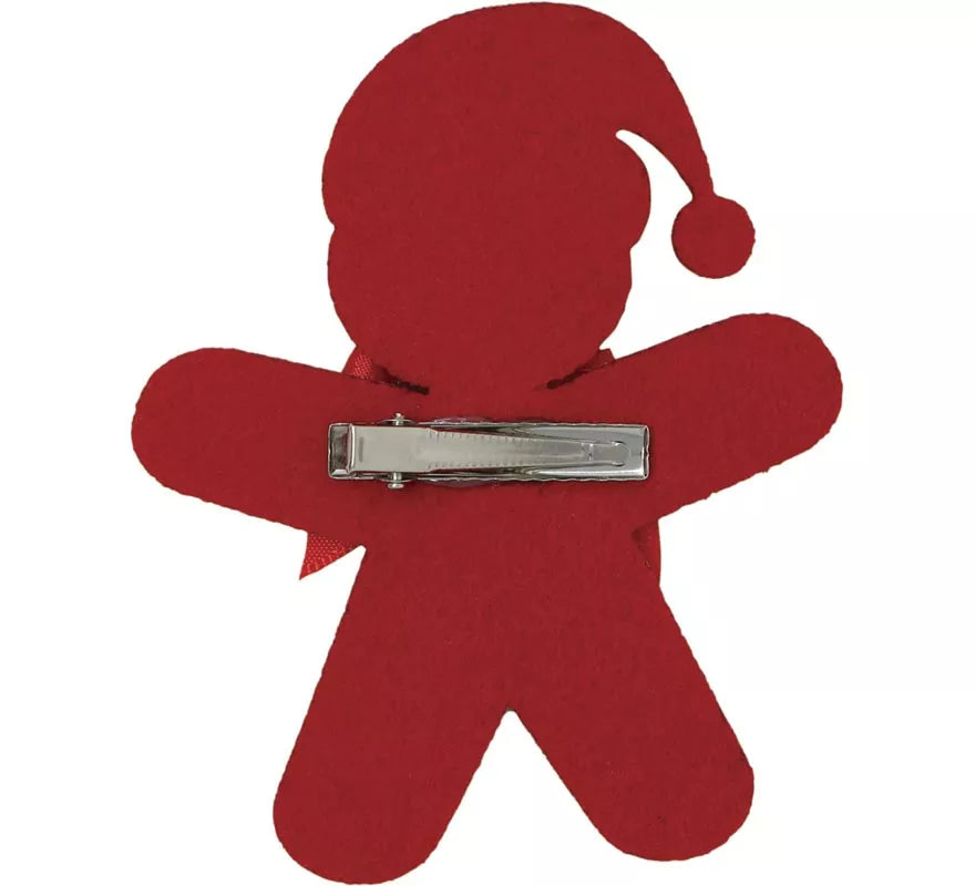Pinza Muñeco de Jengibre con Purpurina de 12 cm