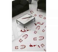 Pegadas Botas com Sangue Adesivo 2x25x70 cm