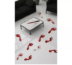 Pegadas sangrentas adesivas 2x25x70 cm