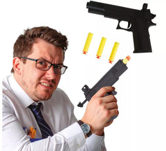 Pistola de brinquedo de plástico de 22 cm
