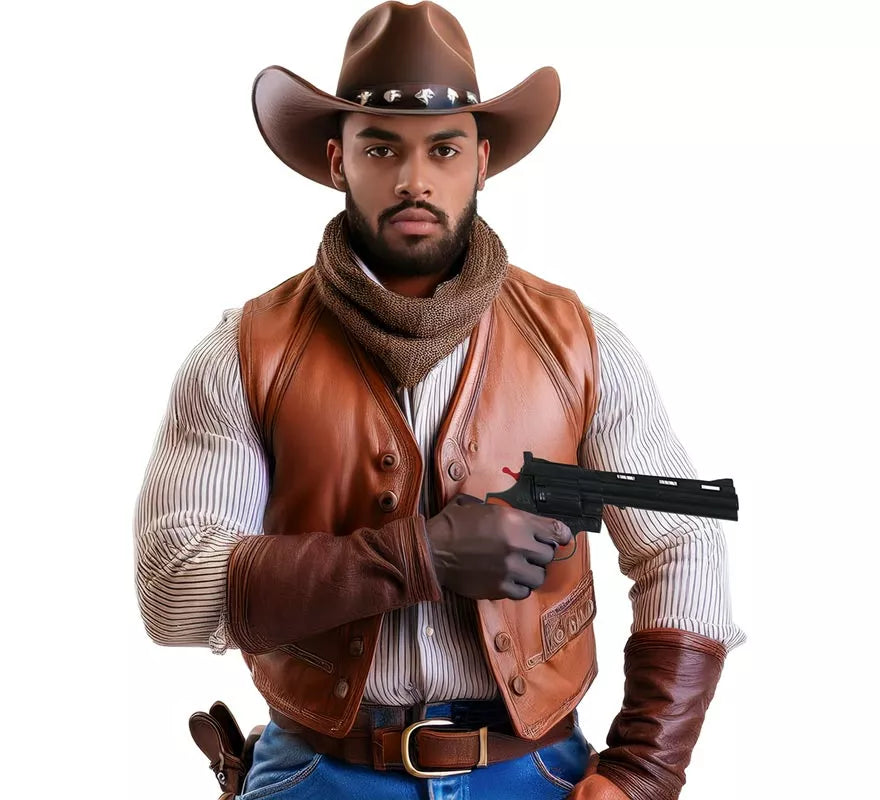 Translation missing: pt-PT.Pistola de Vaquero de 25 cm de Plástico de Juguete