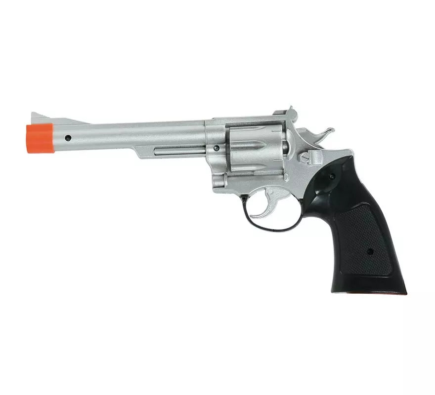 Translation missing: pt-PT.Pistola de Vaquero Plateada de 32 cm