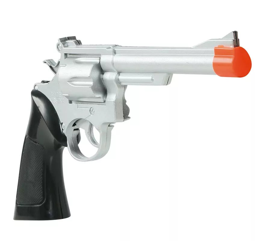 Translation missing: pt-PT.Pistola de Vaquero Plateada de 32 cm