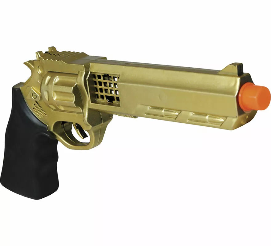 Pistola dorada de 27 cm