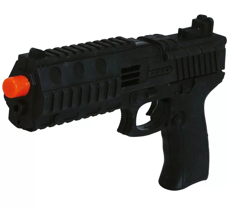 Translation missing: pt-PT.Pistola negra de Policía de 28 cm