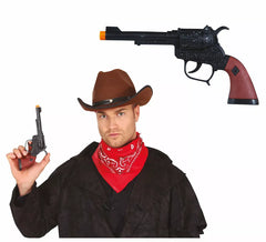 Pistola Cowboy Preta 20 cm