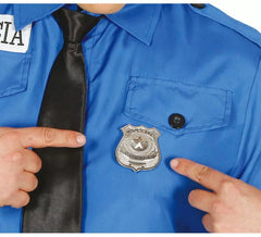Distintivo de polícia de metal
