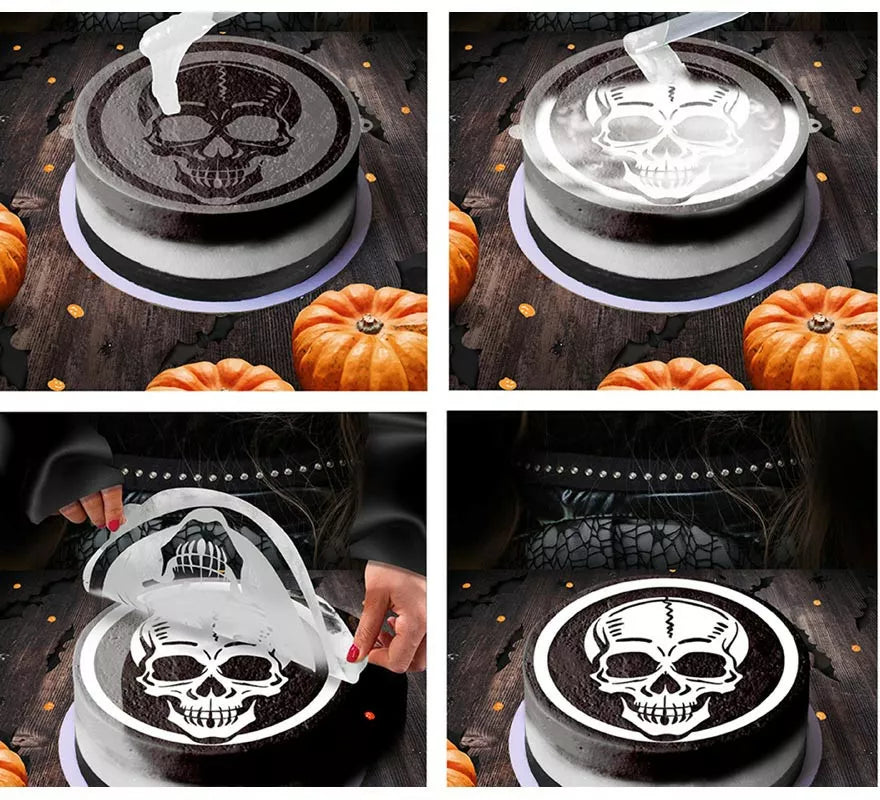 Translation missing: pt-PT.Plantilla de Calavera Decoración Pasteles 25 cm